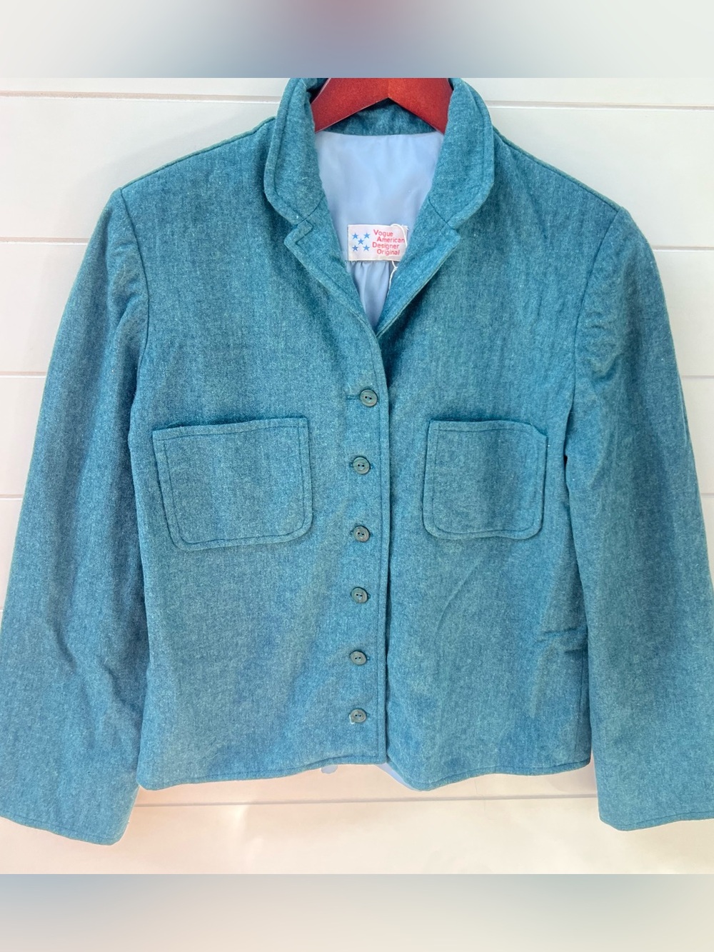 Vintage handmade / home-sewn jacket made from a Vogue American Designer Original